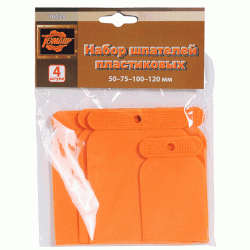 Set of plastic spatulas Set of plastic spatulas