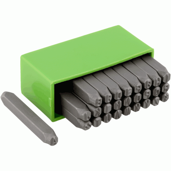 Letter Punches set A 5 mm (TEHMASH) 12815