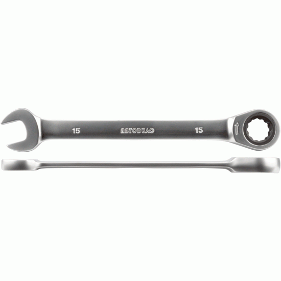 Combination ratchet wrench straight Size 14х14 mm (AvtoDelo) 30014