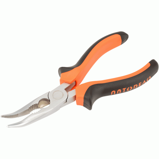 Long nose pliers curved L 180 mm (AvtoDelo) 30419