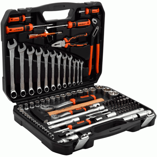 Professional tool set 105 pcs 1/4