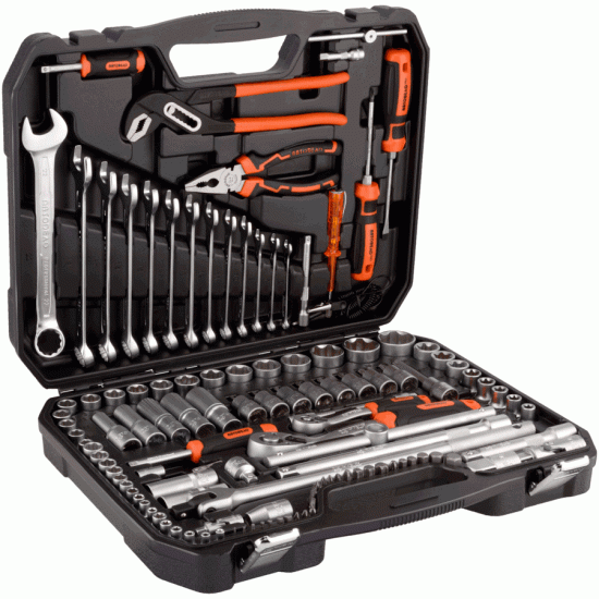 Professional tool set 123 pcs 1/4