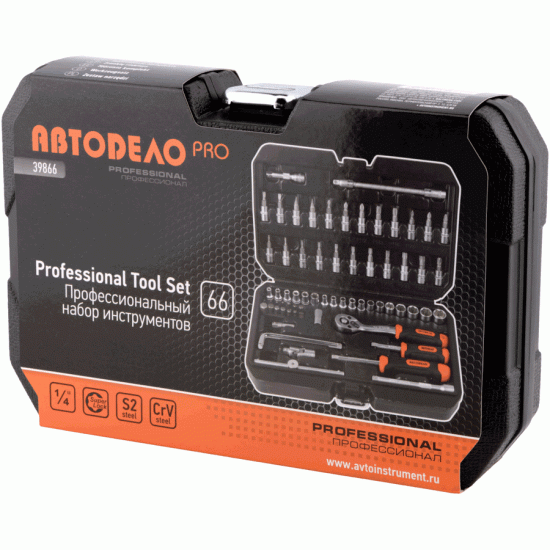 Professional tool set 66 pcs 1/4