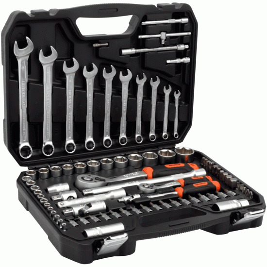 Professional tool set 82 pcs 1/4