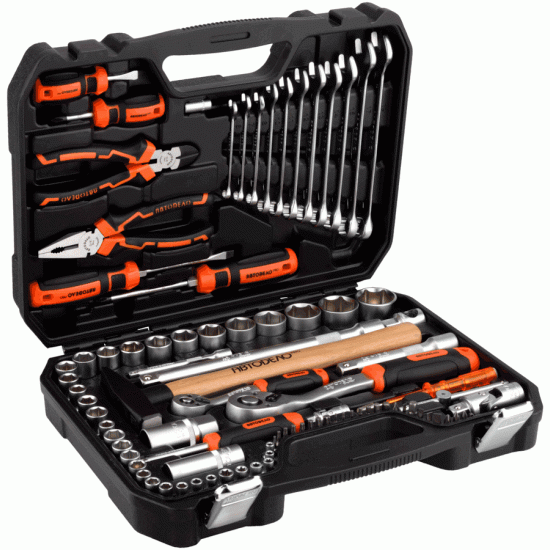 Professional tool set 90 pcs 1/4