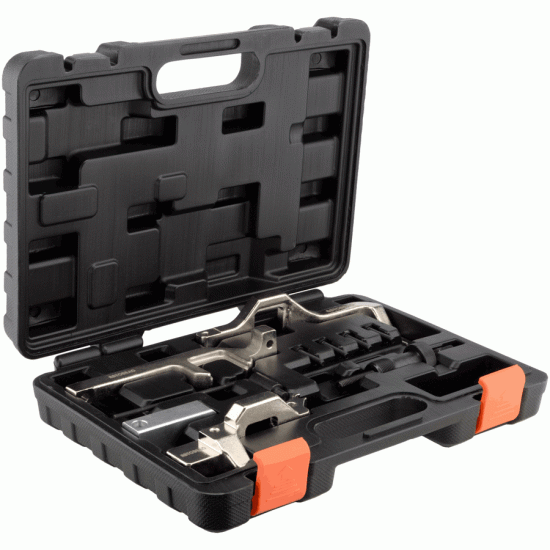 Timing locking tool set for BMW N12, N14, N16 camshafts