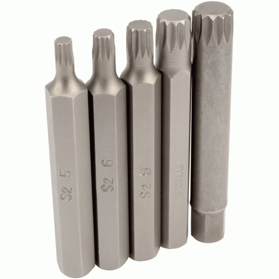 Spline insert bit set Number of items 5 (AvtoDelo) 40635