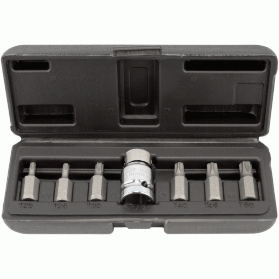 Torx® insert bit set with hole Number of items 7 (AvtoDelo) 40642