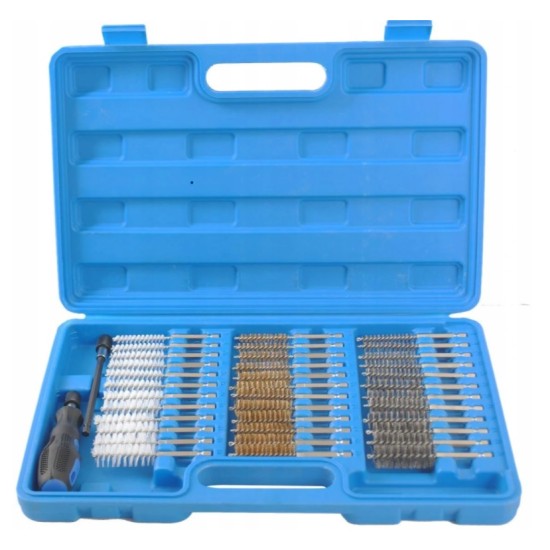 Injector seat cleaning brush set , 38 pcs , SILVER Items quantity 38 pcs 411617