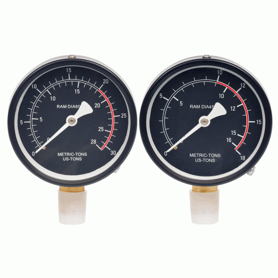 Hydraulic press pressure gauge Max pressure 16 tons (AvtoDelo) 43818